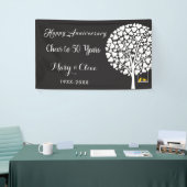 Anniversaire du mariage, bannière de fête d'annive (Salon professionnel)