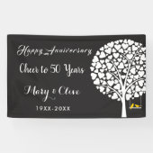 Anniversaire du mariage, bannière de fête d'annive (Horizontal)