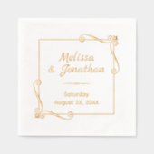 Anniversaire du Mariage Carré de cadre de coin (Recto)