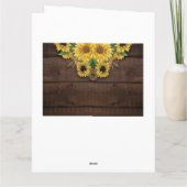 Anniversaire du mariage de la carte de voeux pliée (Dos)