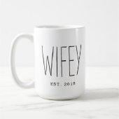 Anniversaire du Mariage de la Mug Mug de la Wifey  (Gauche)