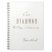 Anniversaire du Mariage diamant Livre d'or blanc (Devant)