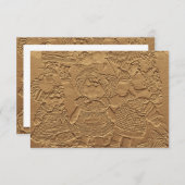 Anniversaire du Mariage d'or Cartes RSVP (Devant / Derrière)