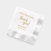 Anniversaire du Mariage d'or en Merci stylisé (Gauche)