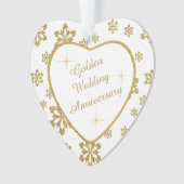 Anniversaire du Mariage d'or Flocon de neige (devant)