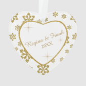 Anniversaire du Mariage d'or Flocon de neige (dos)