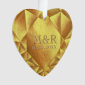 Anniversaire du Mariage du coeur de la Citrine d'o (devant)