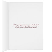 Anniversaire du Mariage du vin sur la carte de vei (Intérieur (Droit))