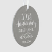 Anniversaire du mariage - Photo sur le dos - Argen (devant)