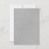 Anniversaire du Mariage RSVP argent et blanc (Dos)