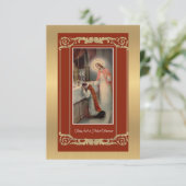 Anniversaire du prêtre Carte de prière du Souvenir (Debout devant)