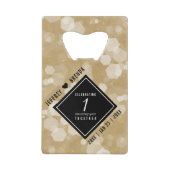 Anniversaire élégant du 1er Mariage papier (Devant)