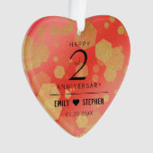 Anniversaire élégant du 2ème Mariage Garnet (devant)