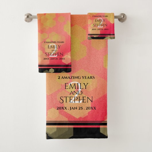 Anniversaire élégant du 2ème Mariage Garnet (En situation)