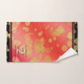 Anniversaire élégant du 2ème Mariage Garnet (Serviette à main)