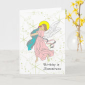 Anniversaire en carte commémorative pour petit enf (Fleur jaune)