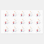 Anniversaire Enfants Party Boy Kite Merci Stickers (Feuille)