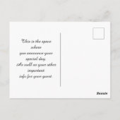 Anniversaire Enregistrer La Date Carte Postale (Dos)