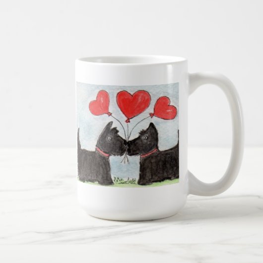 Anniversaire etc. de tasse de Terrier d'écossais (Droite)