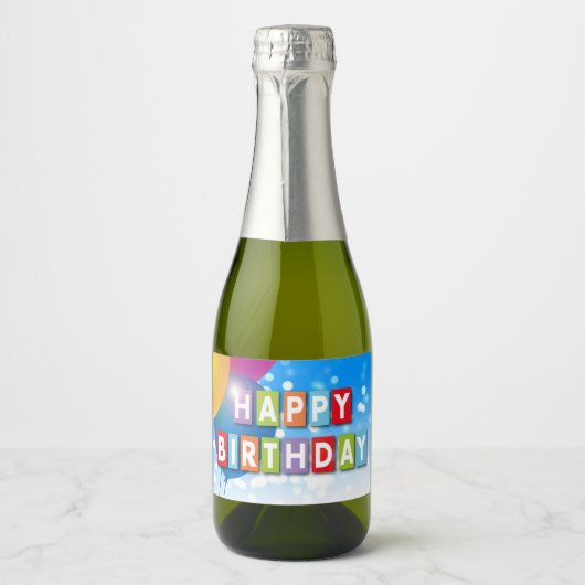 Anniversaire, Étiquette de nourriture et de boisso (Devant)