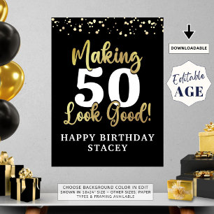 Anniversaire Fabriquer AGE a l'air bonne Affiche d