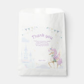 Anniversaire Favor Sacs avec licorne. (Devant)