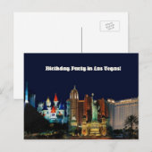 Anniversaire fête à Las Vegas Carte postale (Devant / Derrière)