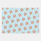 Anniversaire fête animal thème cadeau papier envel (Devant 3)