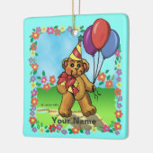 Anniversaire Fête Ours ornements (Gauche)