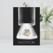 Anniversaire fêté Vip moderne Invitation (Debout devant)