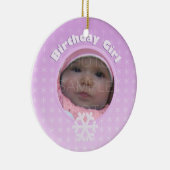 Anniversaire Fille Hiver Onederland ornement (Droite)