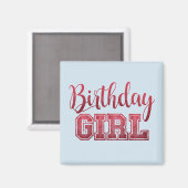 ANNIVERSAIRE FILLE Magnet (Recto/Verso)