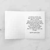 Anniversaire, Fils, Oiseau Grand Héron Bleu, Carte (Intérieur)