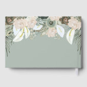 Anniversaire floral de Sage et de Cream Gold Foil (Verso)