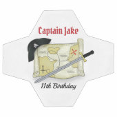 Anniversaire Fun Whimsical Pirate Casquette Carte (Plat)