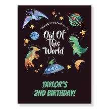 Anniversaire Galaxie Dinosaure Spatial Extraterres