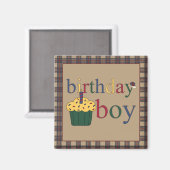 Anniversaire Garçon Fridge Magnet (Recto/Verso)
