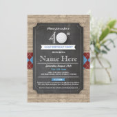 Anniversaire Golf Ball 30e 40e 50e Invitation (Debout devant)