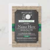 Anniversaire Golf Ball 40e 50e 60e Invitation (Devant)