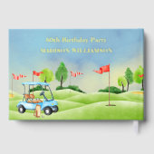 Anniversaire Golf Thème Real Gold Foil (Verso)