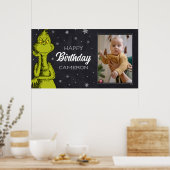 Anniversaire Grinch Tableau Noir (Cuisine)