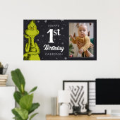 Anniversaire Grinch Tableau Noir (Bureau à domicile)