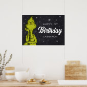 Anniversaire Grinch Tableau Noir (Cuisine)