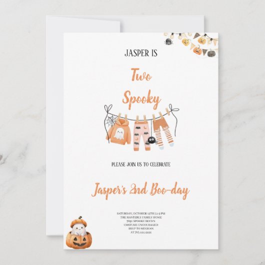 ANNIVERSAIRE HALLOWEENJOYABLE FÊTE VIBE INVITATION (Devant)
