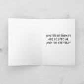 **ANNIVERSAIRE HIVER À MA CARTE *VOISIN* (Intérieur)