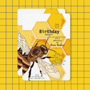 Anniversaire Honeybee Celebration Invitation