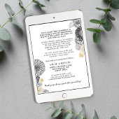 Anniversaire Important Carte Noire et Dorée Shower