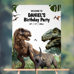 Anniversaire imprimable dinosaure, Anniversaire T