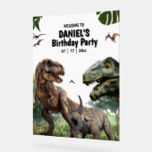 Anniversaire imprimable dinosaure, Anniversaire T  (Angle)