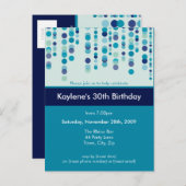 ANNIVERSAIRE INVITATION :: discotek 3 (Devant / Derrière)